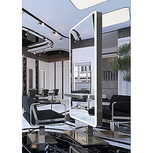 Elegantna stilska enota Softy Island s CNC Float ogledalom