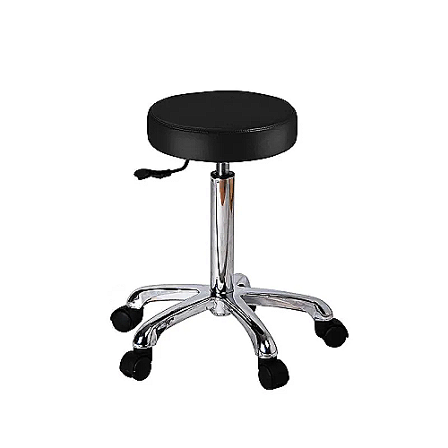 Kozmetični delovni stol LA BOHEME brez naslonjala s kromiranim podnožjem