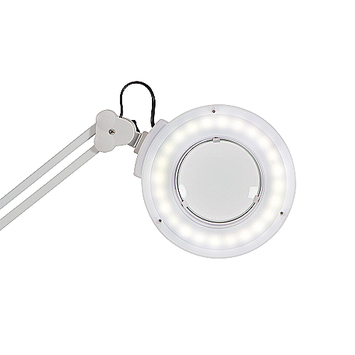ELEKTRA+ samostoječa kozmetična LED lupa s 3-kratno povečavo in stojalom