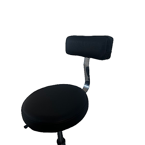 Pisarski stol HAIR II s črnim oblazinjenjem in kromiranim podnožjem s kolesci